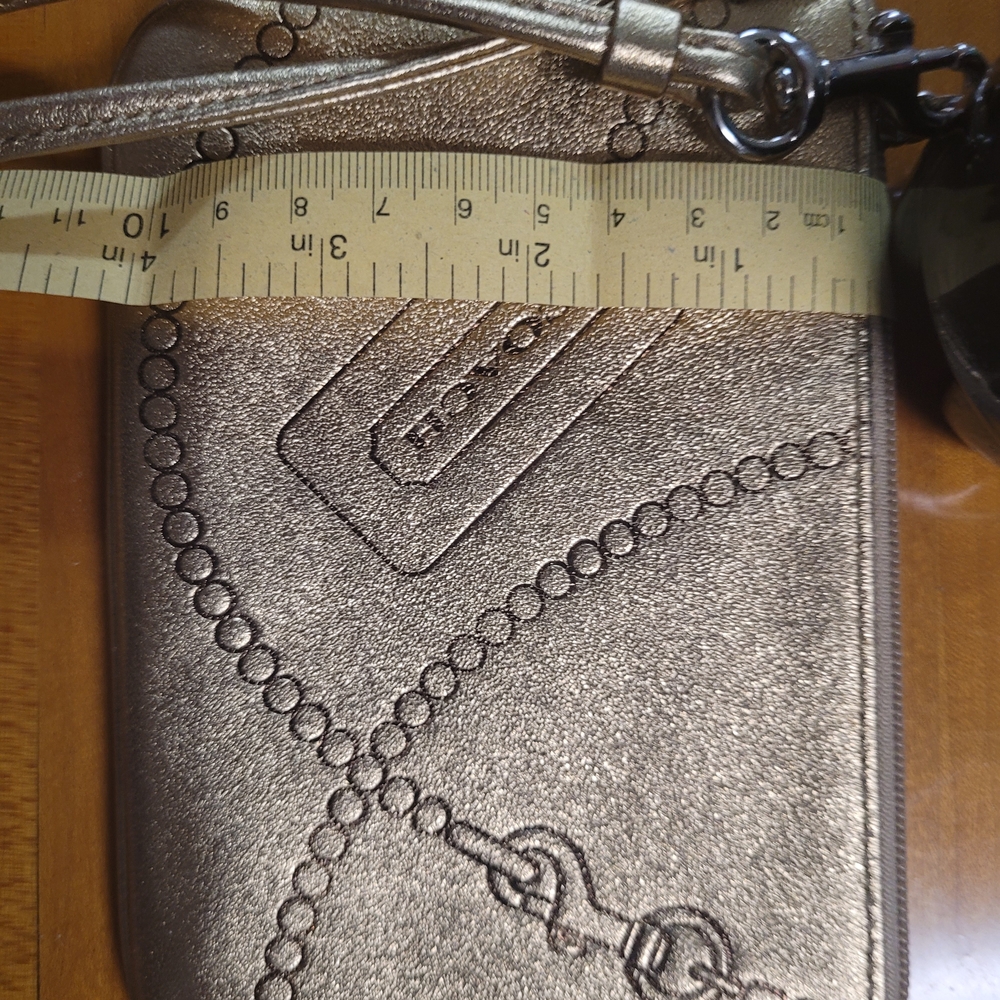 Coach Gold Wristlet